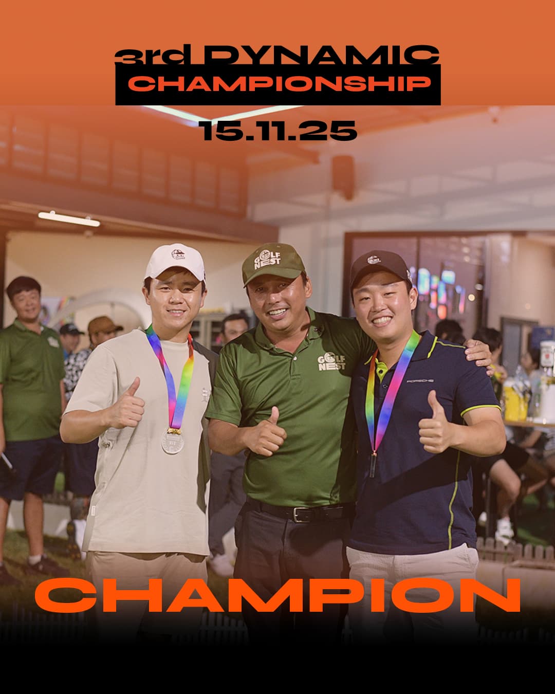 Champion at the 3rd Dynamic Party at GOLFNEST